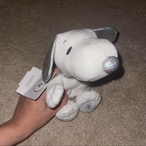 Peanuts Snoopy Plush - White with Iridescent Silver Accents